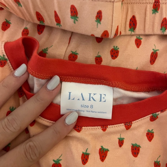 Kids Lake Pajamas with Red Accents - Picture 2 of 3